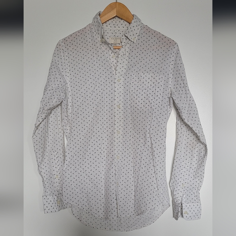Club Monaco Mens X-Small Shirt - Anchor Print